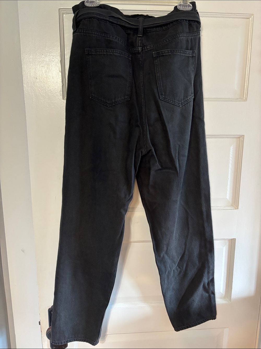 Joe's Jeans Black Brinkley High-rise Paperbag Waist Jeans - Picture 5 of 5